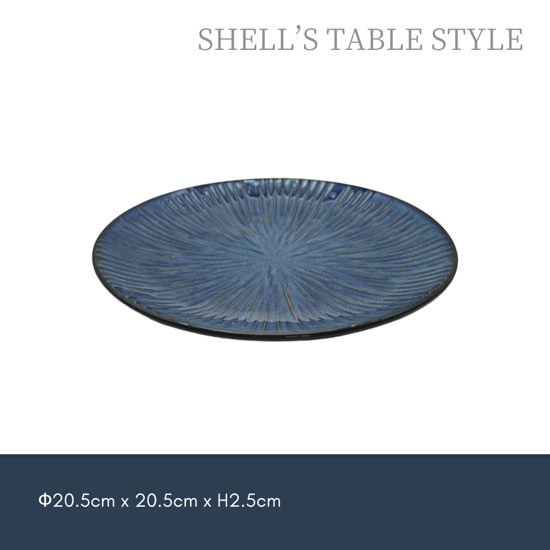 Đĩa tròn thay đổi lò nung 21cm, màu xanh